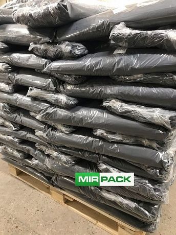 Мешки для мусора 180 литров, 60 мкм, черные, в пачках 100 шт - Вид 7