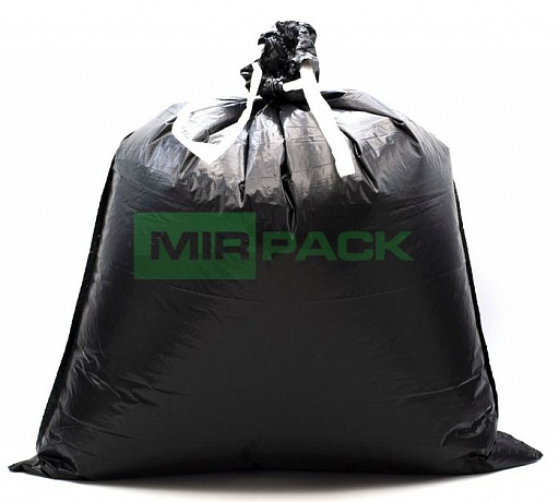 Мешки для мусора 35 л с завязками, 30 мкм, 30 шт. ПСД, 3 слоя, особопрочные, черные - Вид 4